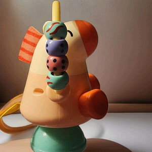 iplay ilearn Baby Rattle W/ Suction Cup Base High Chair Toy Bam Bam Pony